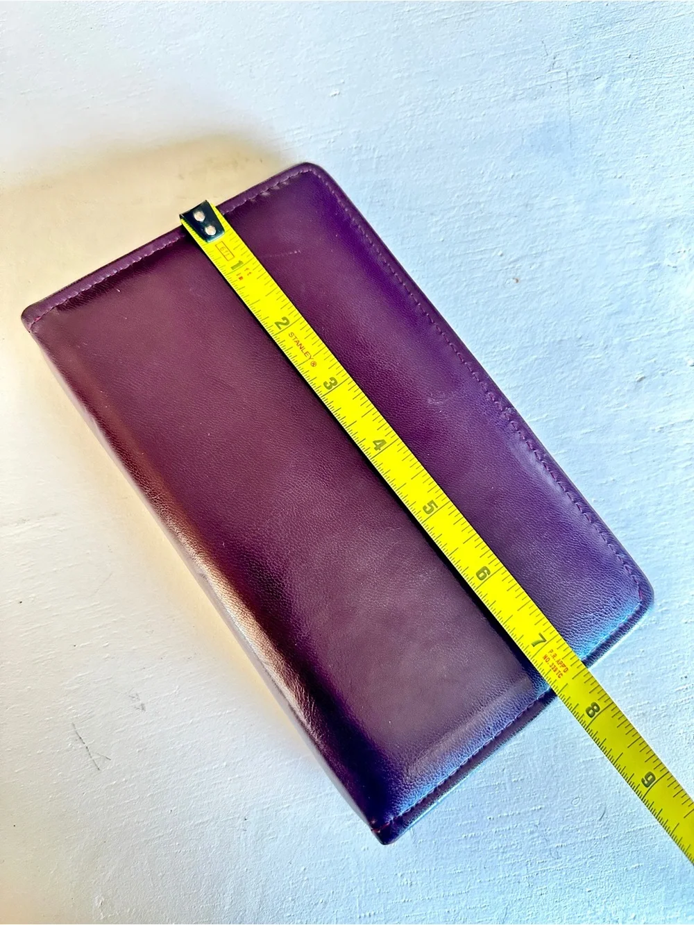 ROLODEX small leather binder- Burgundy